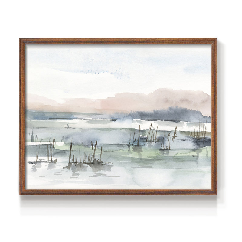 Marsh Cattails I -Framed Print - Restickable