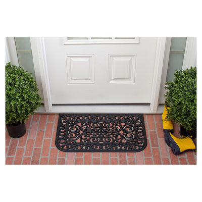 Haligrand 30 po x 18 po tapis de porte extérieur antidérapant Krier
