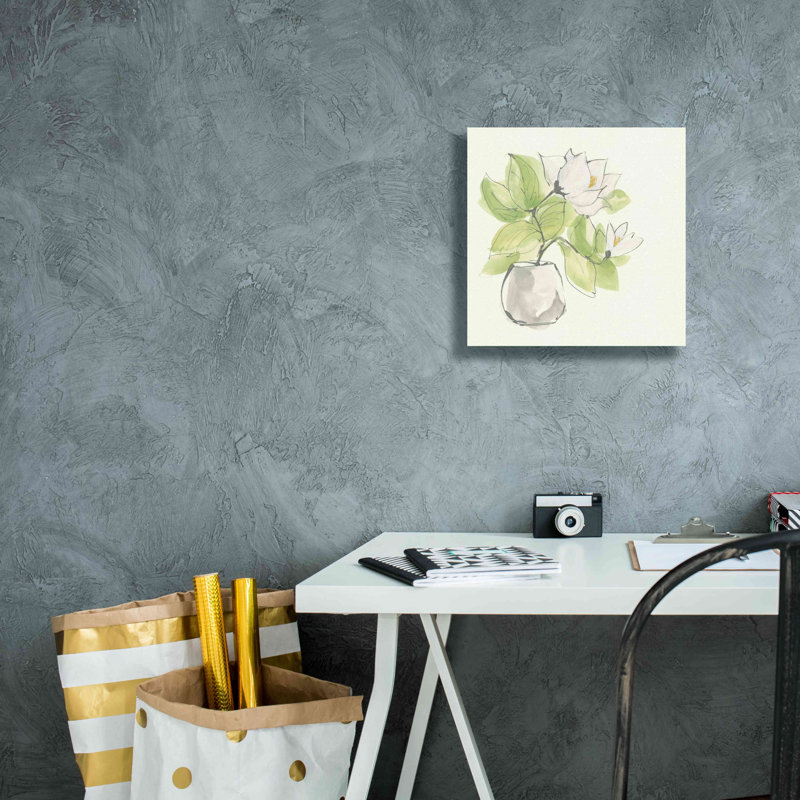 «Plant Magnolia II» par Chris Paschke, estampe numérique sur toile, H 12 po x l 12 po x P 0,75 po