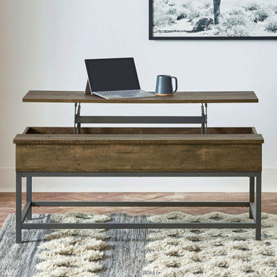 Table basse à plateau relevable
