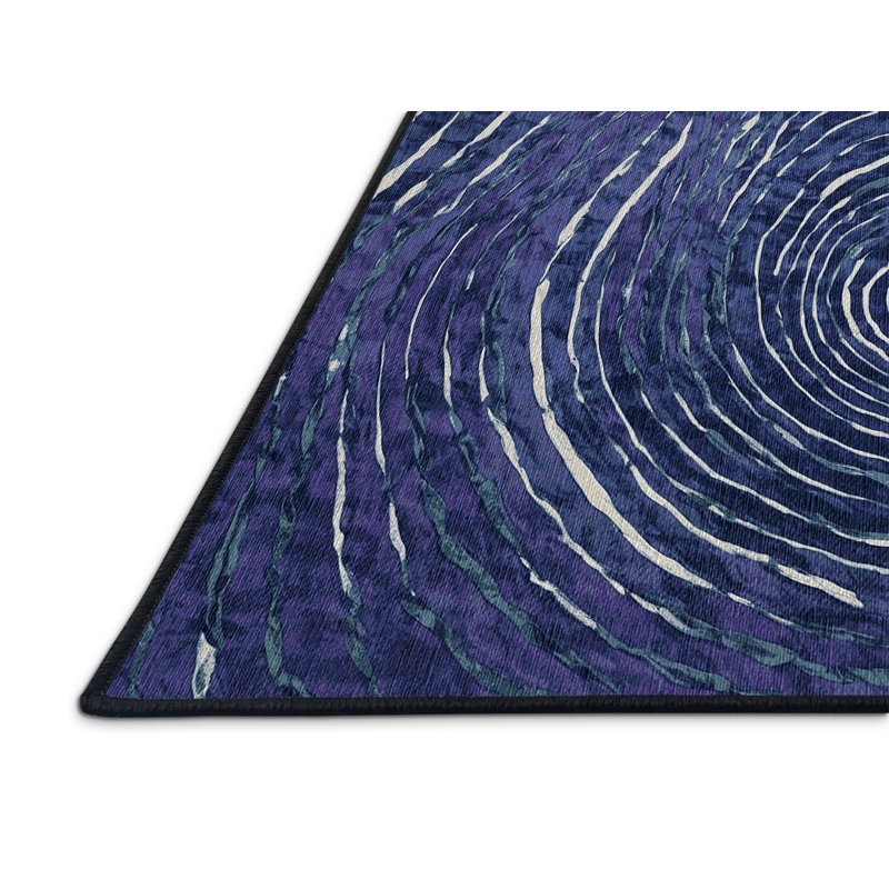 Machine Washable Gray Area Rug, Runner 2' x 4'