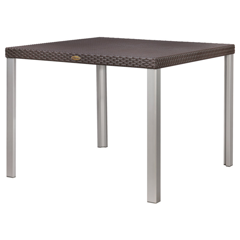 Table d'extérieur Subramaniyam L 37,4 x l 37,4 po Subramaniyam, Brun