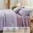 Bedsure King Comforter Set 5 Pieces - Bed in a Bag with Fleece Throw Blanket and Decorative Pillow, Lightweight Bedding Comforter Sets, All Season Bedding, Purple-105526951-105526954
