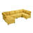 Modular Sectional Sofa U Shaped Modular Couch With Reversible Chaise Modular Sofa Sectional Couch,6- Seat Convertible Sofa-2124046314