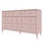 Charlotte 7-Drawer Scallop Detail Dresser, Blossom Pink-1319775379