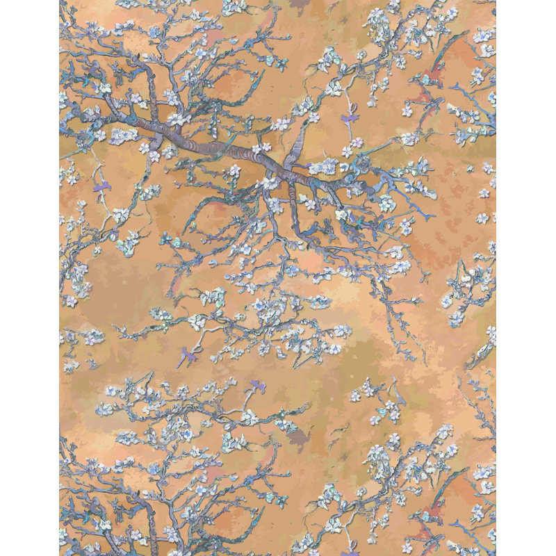 Artibrannan 7m x 75cm Wallpaper Roll, Orange
