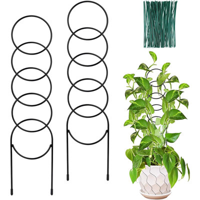 Treillis d'intérieur 17,5 pouces pour plantes grimpantes, treillis en métal