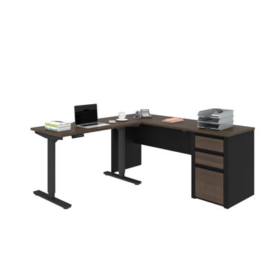 Ensemble de bureau de bureau debout en L 2 pièces Aurea