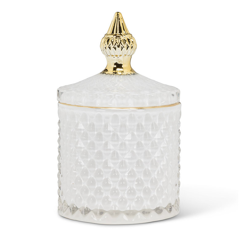 Pot en verre 3,5 po Goddord, Blanc