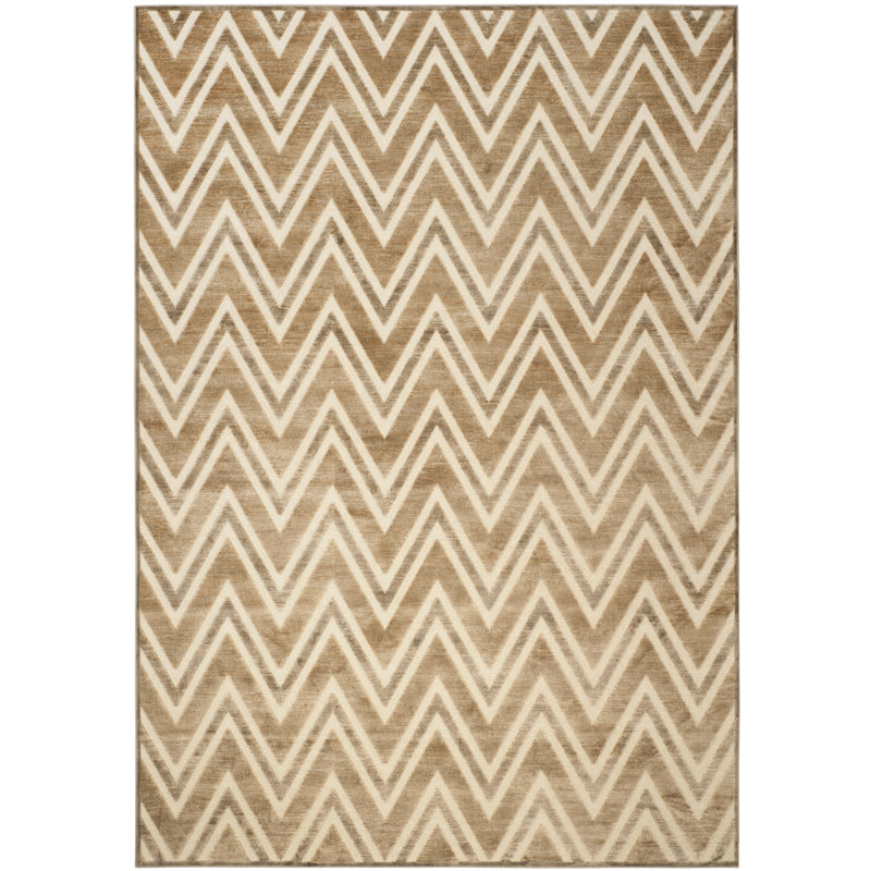 Tapis performance à chevrons Haileymarie, Rectangle 7 pi 6 po x 10 pi 6 po