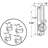 Chrome Plated Flush Locking, Keyed, Door Handle Set