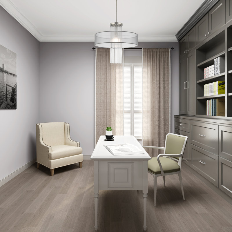 Luminaire suspendu tambour 1 lumière Hanson, Nickel brossé