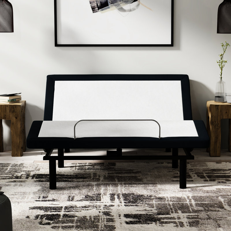Base de lit pour grand lit réglable avec massage à DEL, massage, ajustement des jambes pour grand lit