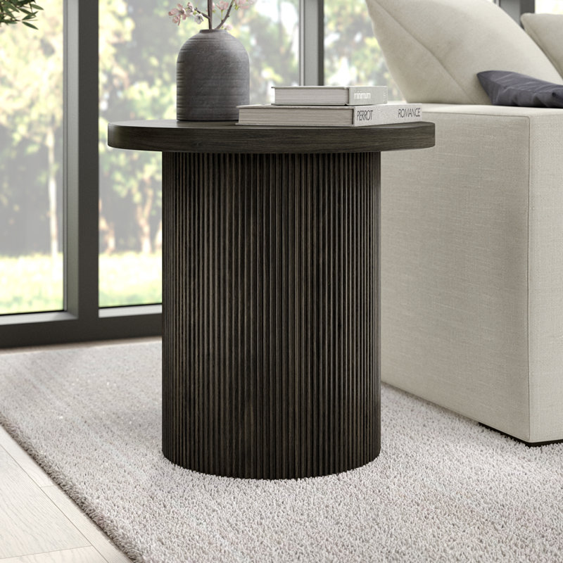 Drum Round Side Table