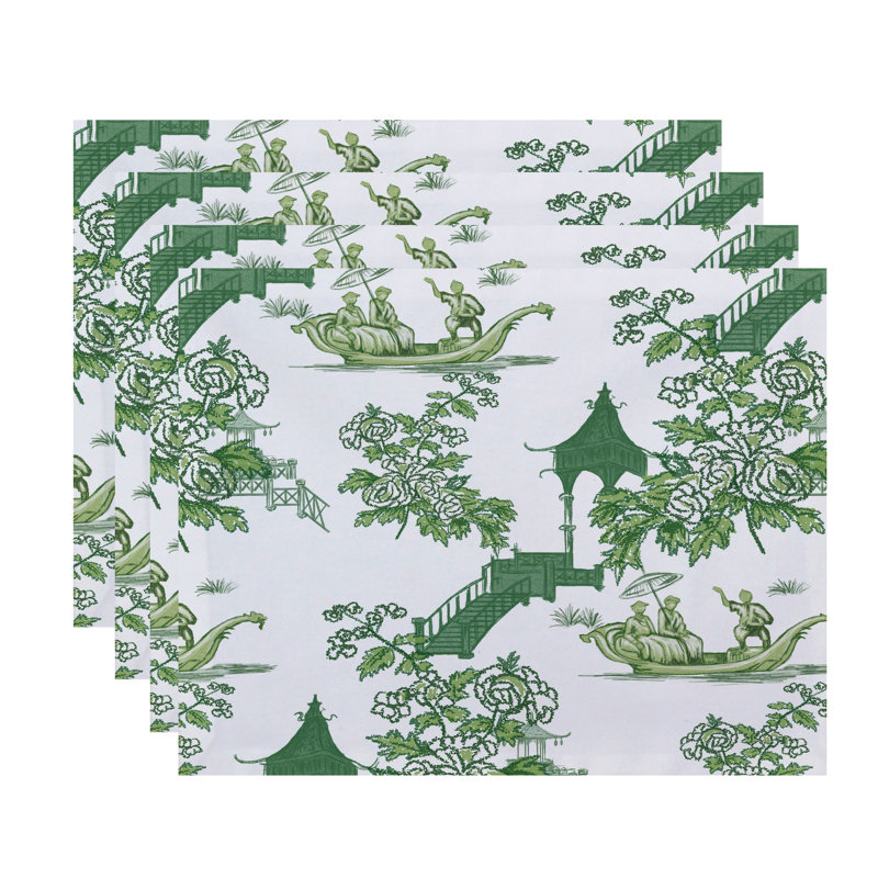 Ensemble de napperons 4 pièces Daedalus, Vert