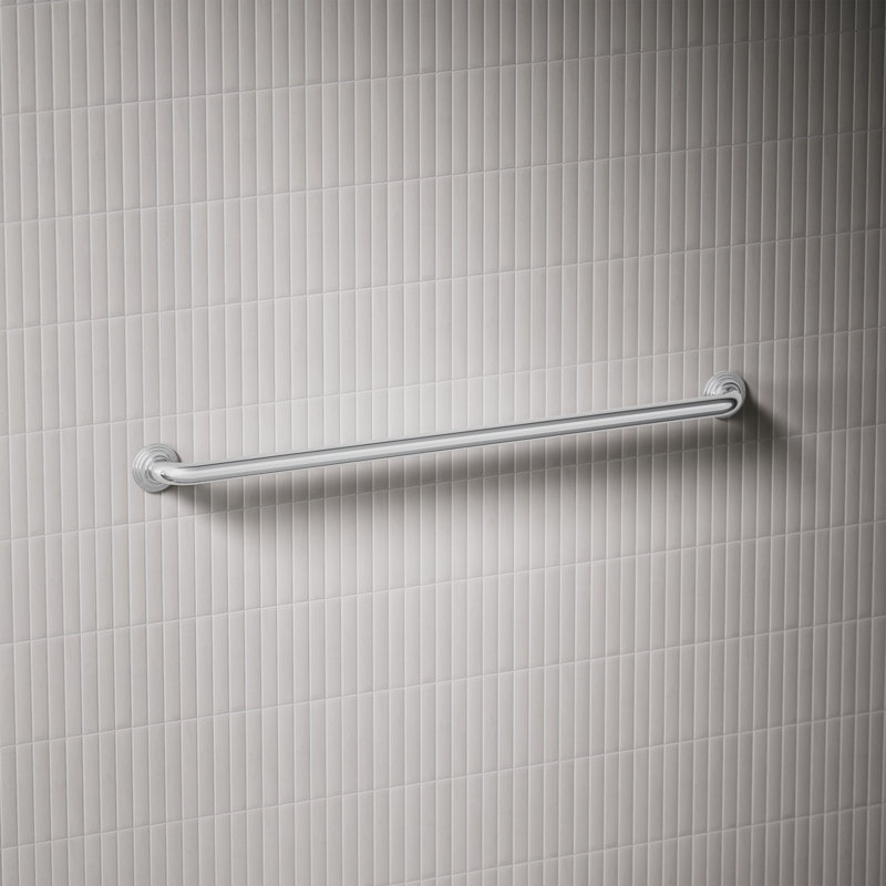 Traditional Grab Bar, Polished Stainless, 36"W