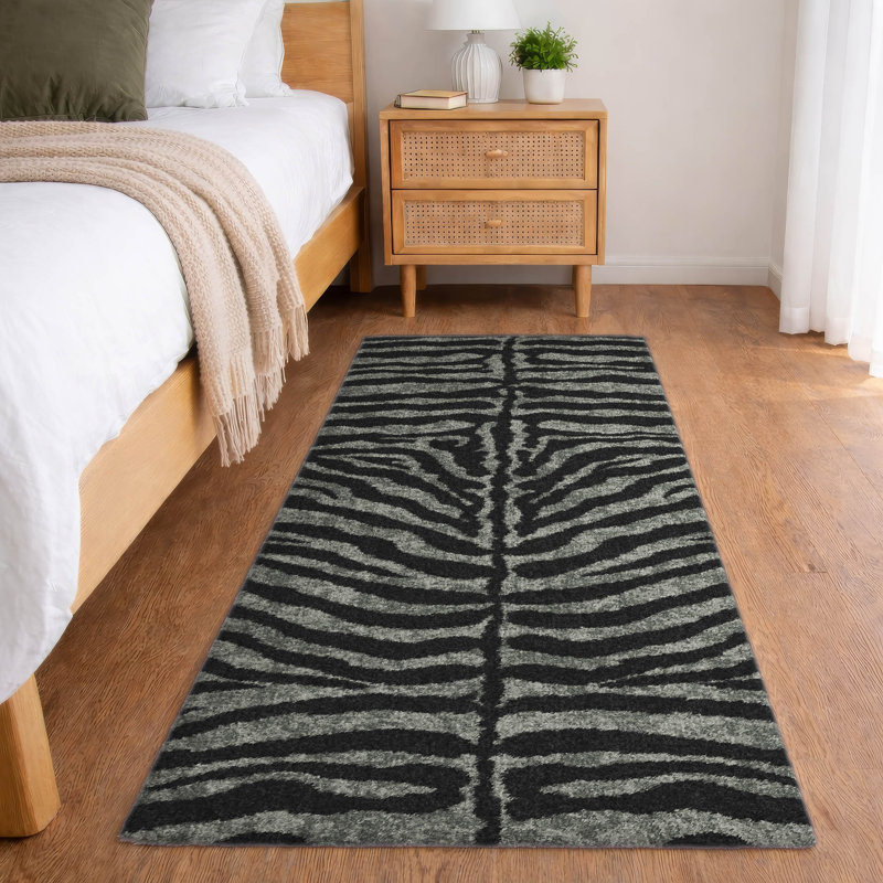 Tapis à poils longs de qualité supérieure lavable à la machine Dream, Ombre, Tapis de couloir 2 pi 3 po x 7 pi 6 po