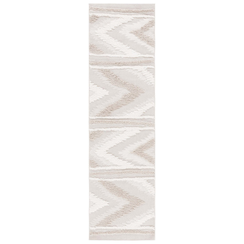 Tapis beige / ivoire Trends 110, Tapis de couloir 2 pi 2 po x 8 pi