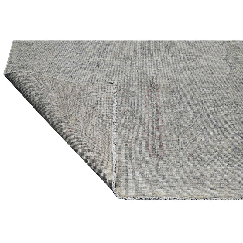 Hand Knotted Wool Southwestern Area Rug in Beige/Sand/Gray, Rectangle 8' x 10'