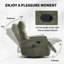 Fauteuil inclinable manuel berçant pivotant avec massage thermique SereniGlide-130033541