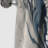 Blue And Grey Ethereal Elixir IV - Abstract Curtain - Blackout Abstract Curtain - 1 Panels-1429177095