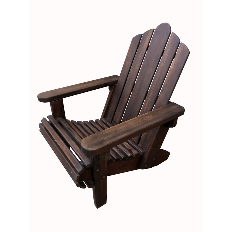 Benkley Redwood Adirondack Chair, Mission Brown