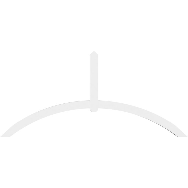 Support pour pignon en PVC Archdale, H 44 po x l 96 po (pas: 11/12), P 4 po x F 4 po