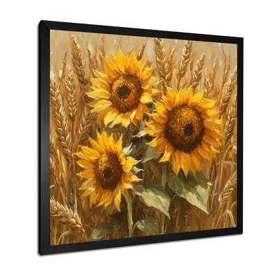 Dorell Sunflowers In The Wheat Barnyard VI
