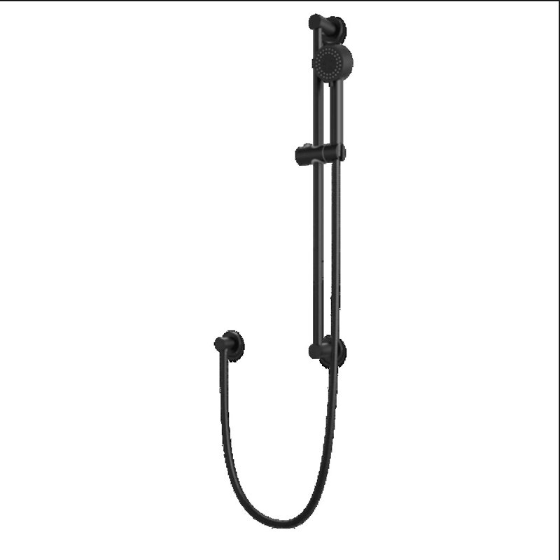 Pomme de douche coulissante 1,8 GPM GPM, Noir mat