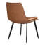 Chaise d'appoint en brun de style tiennee