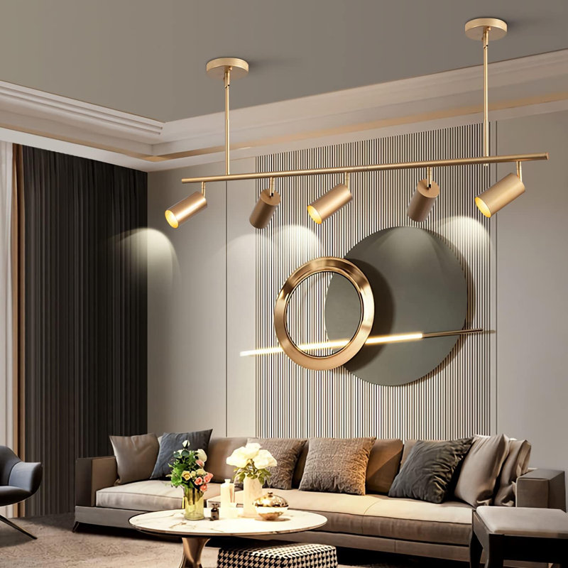 5-Light LED Track Lighting Kit with Adjustable Heads