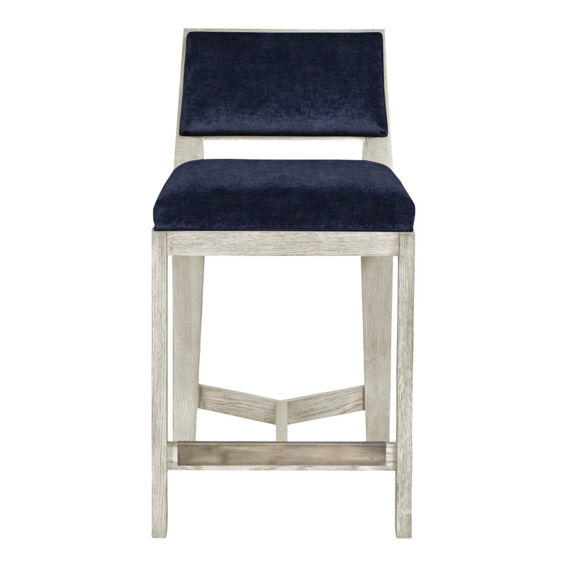 Thom Filicia Solid Wood 32.5" Bar Stool, Nadia Eclipse, Navajo