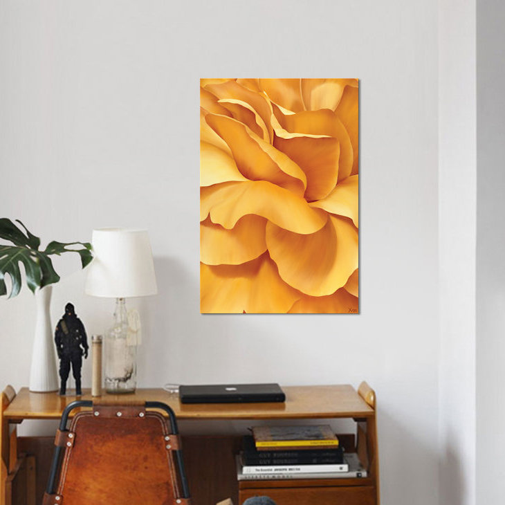 « magnifique fleur i », impression sur toile, H 18 po x l 12 po x P 1,5 po, Toile tendue, Pas de tapis