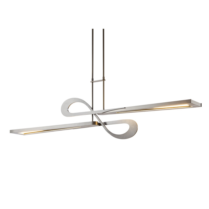 Switchback Kitchen Island Geometric LED Pendant, Black