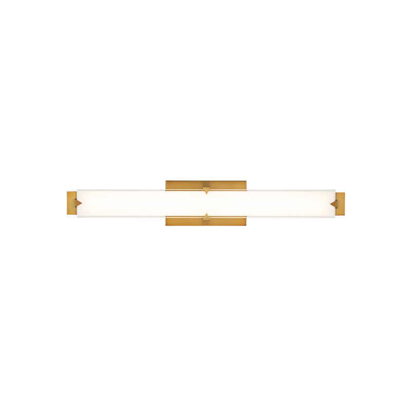 Carlisle 27" Dimmable LED Bath Vanity & Wall Light With Glass Shade And Built In Color Temperature Switch (2700K/3000K/3500K/4000K)