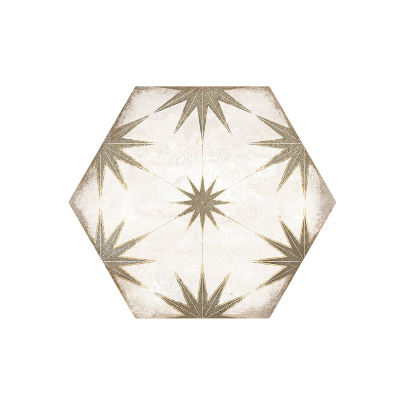 Odyssey Hexagon 8x9 Porcelain Wall and Floor Tile, Gray