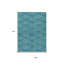 Tapis extérieur bleu sarcelle lavable 9 pi x 12 pi bleu sarcelle