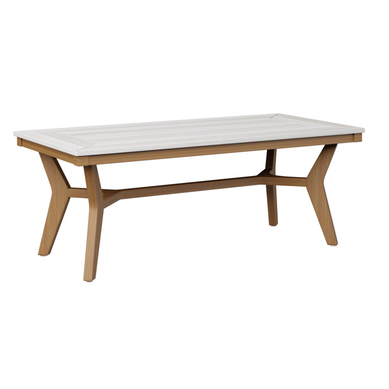 Table basse berlinoise Berlin, Coquille de mer, Teck naturel