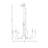 6-Light Metal Chandelier