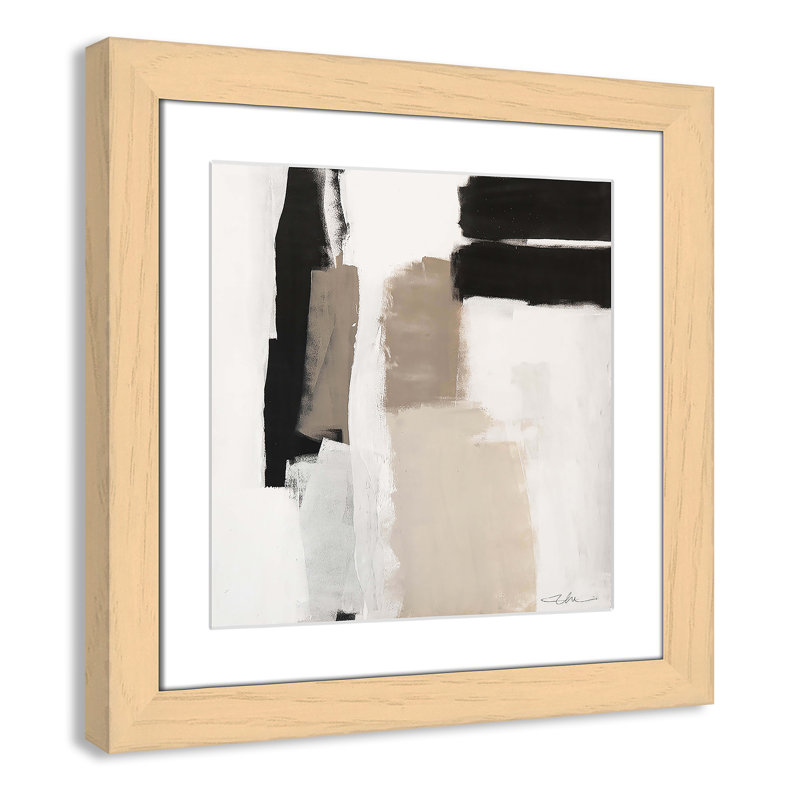 «Earth Scapes II-A» par Casa Fine Arts, H 18,5 po x l 18,5 po x P 1,25 po, Encadré cube naturel