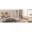 Lit escamotable simple avec casiers et armoires