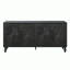 Console de rangement en bois 62,99 "avec 4 portes et tablette réglable-1015009414