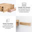 Tablette murale en bois massif Amira-985112571