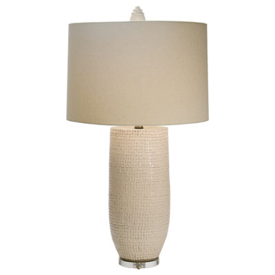 Woven Breeze Ceramic Table Lamp