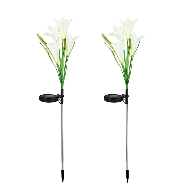 White Solar Powered Pathway Light