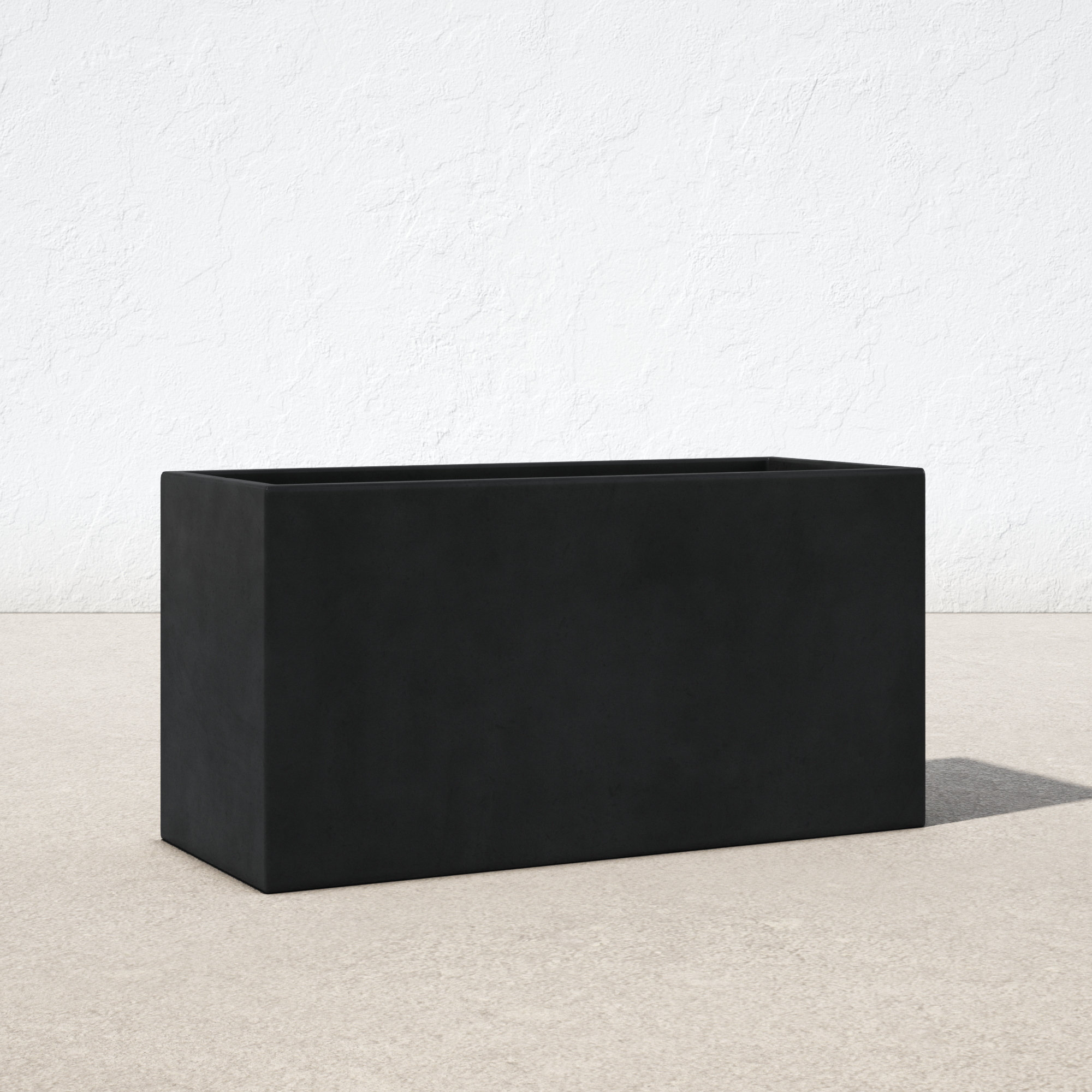 Arquette Concrete Planter Box, 20" H x 39" W x 16" D
