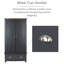 Sather 2 Door Solid + Manufactured Wood Wardrobe