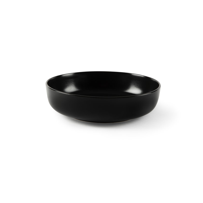 Nordic Piece Ceramic Dinnerware Set - Service for 6, Black