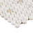 Bond Tile Polar White 11.53" x 12.4" Penny Round Polished Marble Mosaic Tile (0.97 Sq. Ft. / Sheet)