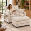 Upholstered 42.52 " Chenille Sofa-2102359707